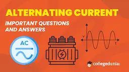 JEE Main Study Notes for Alternating Current