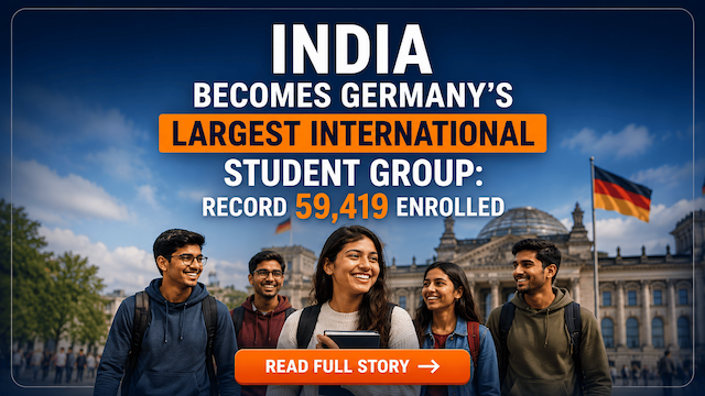 India Becomes Germany's Largest International Student Group: Record 59,419 Enrolled