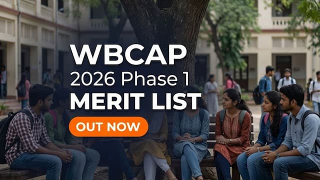 WBCAP 2026 Phase 1 Merit List Out at wbcapin