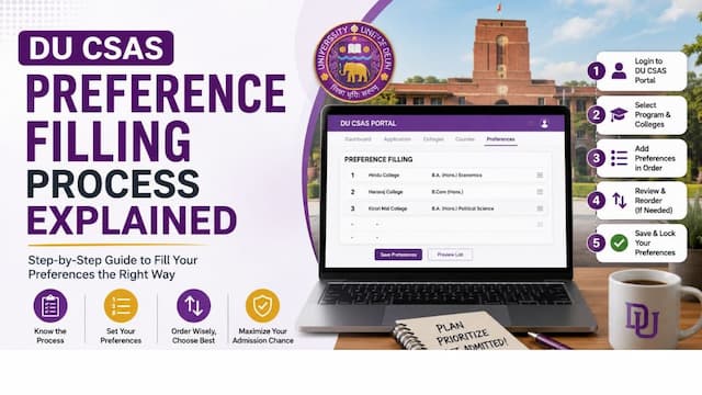 How to Fill DU CSAS Preferences 2026: Complete Guide to Maximise DU Seat Chances